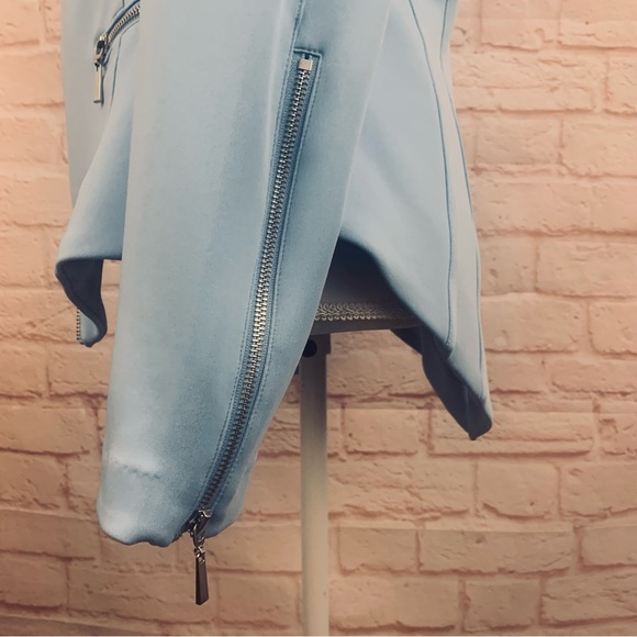 Mark Zunino womens blue blazer jacket career zipper size 12 - Picture 6 of 9